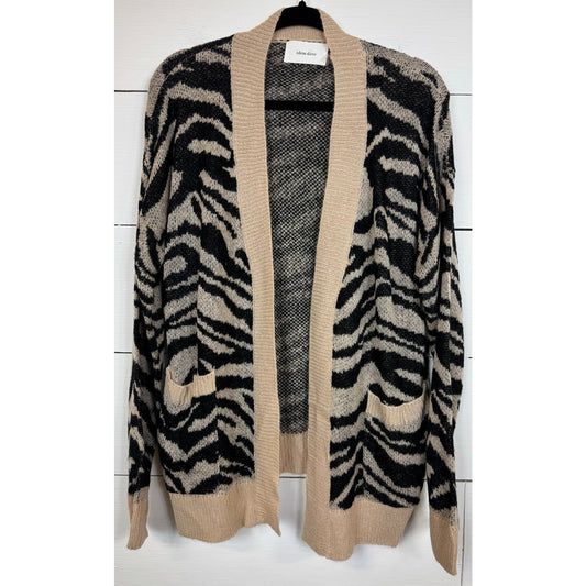 Idem Ditto Animal Print Cardigan Women's Size Small/Medium