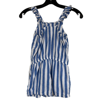 Carter's Blue White Striped Romper Size 8 - Image 2