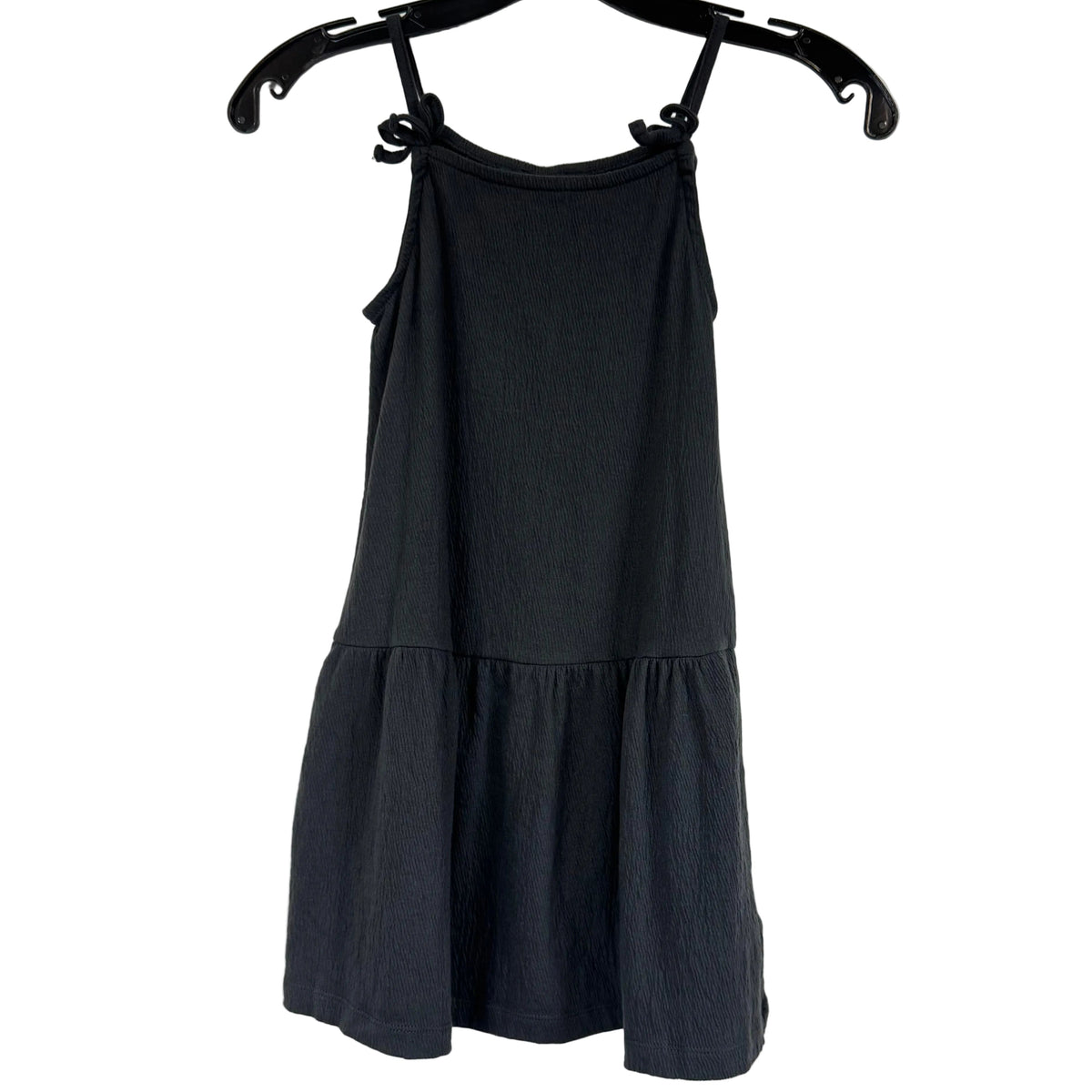 Carter's Girls' Gray Drop-Waist Tiered Dress Size 7 - Image 1