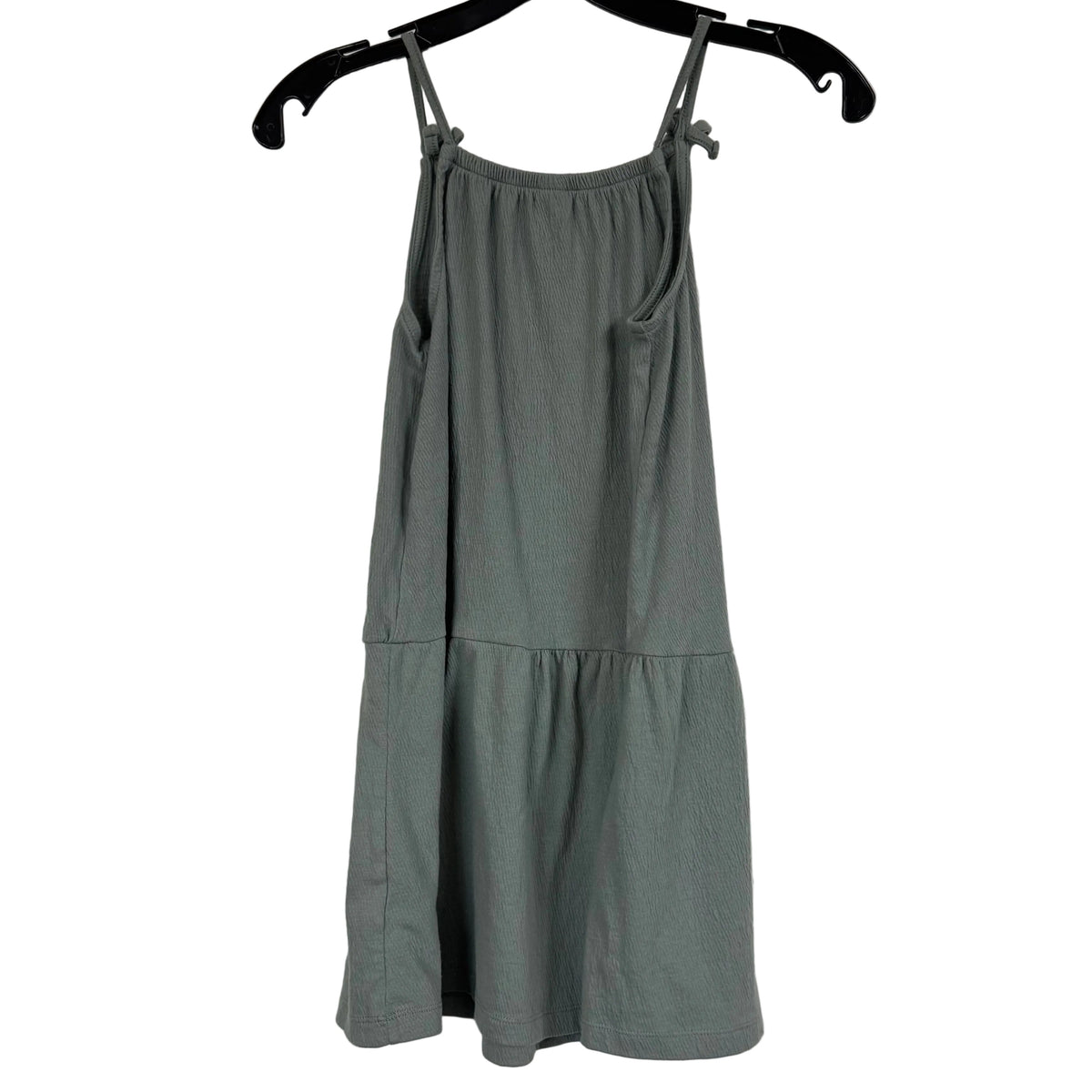 Carter's Girls' Sage Green Drop-Waist Tiered Dress Size 8 - Image 2