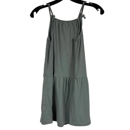 Carter's Girls' Sage Green Drop-Waist Tiered Dress Size 8 - Image 2