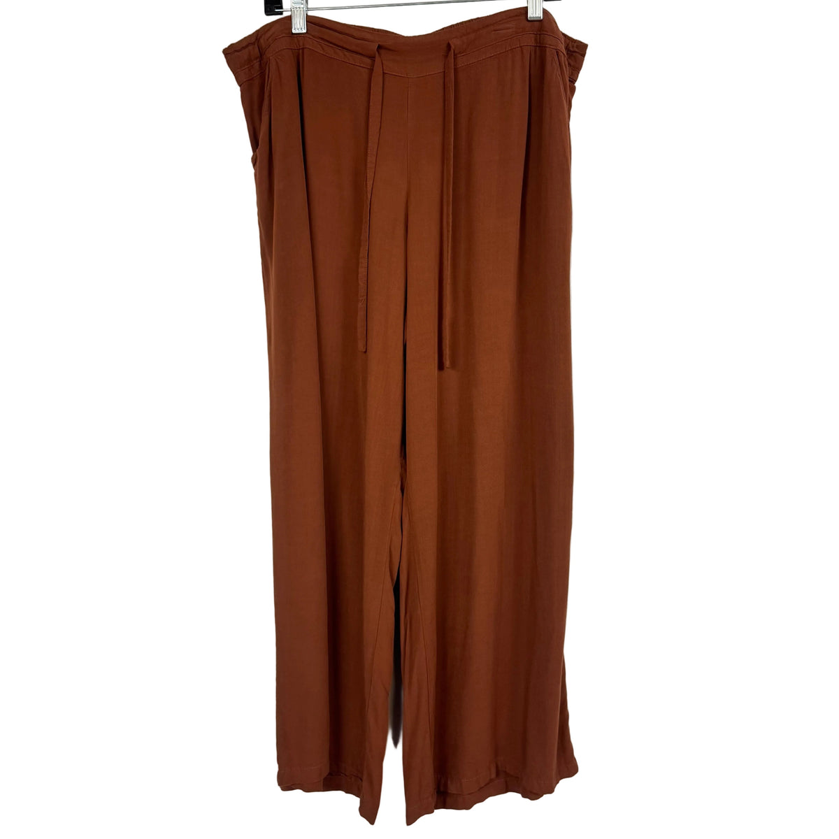 Cato Brown Rayon Wide Leg Pants XLP - Image 1