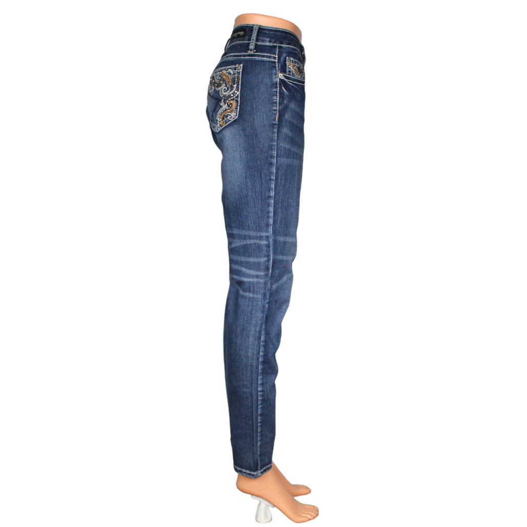 Twentyone Black Mid-Rise Skinny Flex Jeans Women's Size 7/8