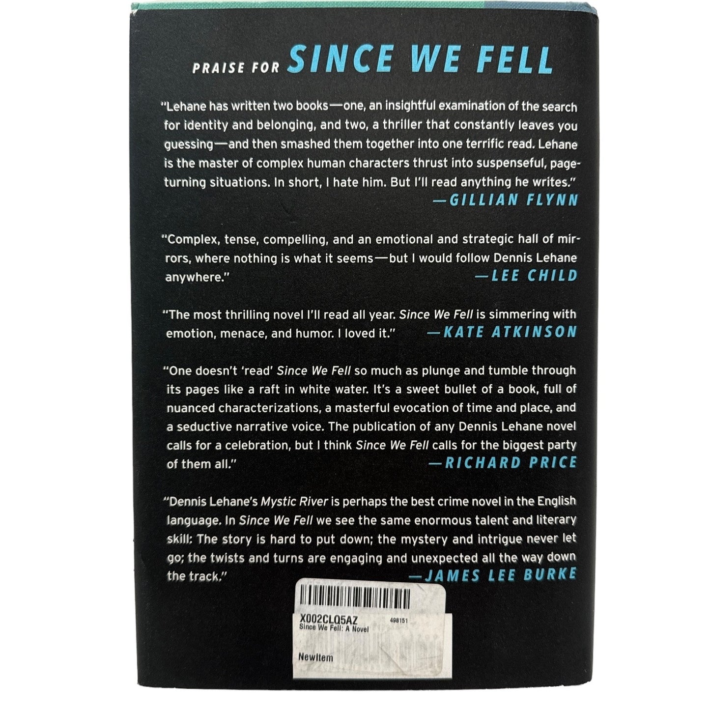 Since We Fell by Dennis Lehane (Hardcover)