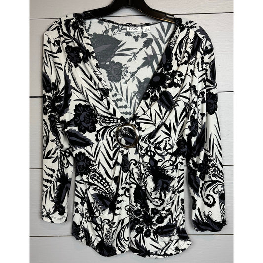 Cato 3/4 Sleeve Blouse Women's Size Large
