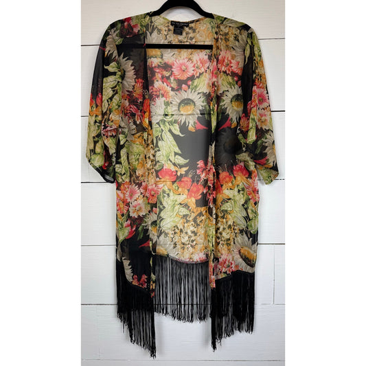 See You Monday Floral Kimono Women's Size Small