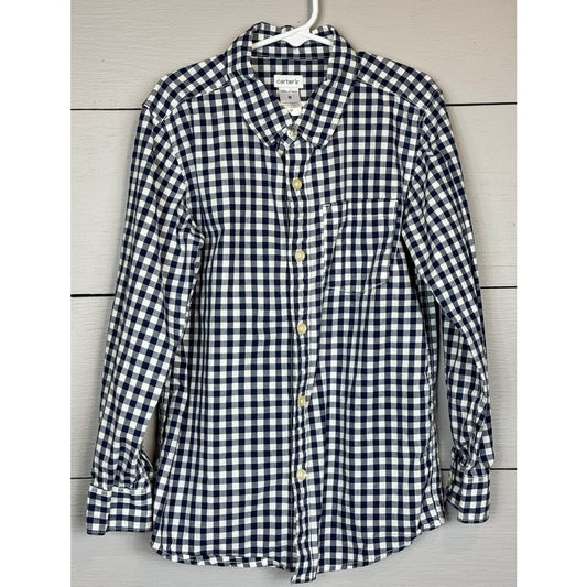 Carter's Long Sleeve Button Up Shirt Boy's Size 8