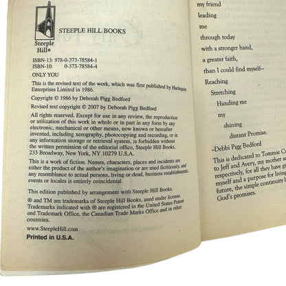 Only You by Deborah Bedford (Paperback)