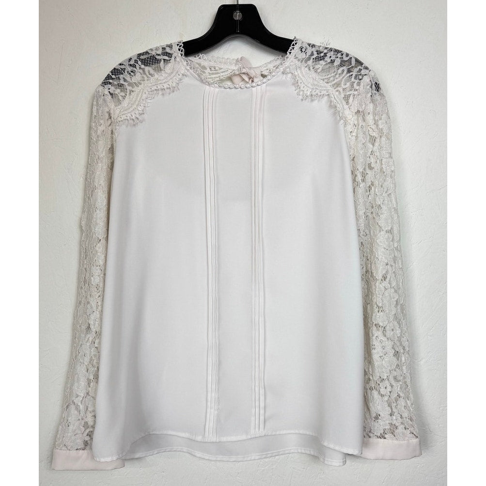 White Long Sleeve Blouse Women's Size XL