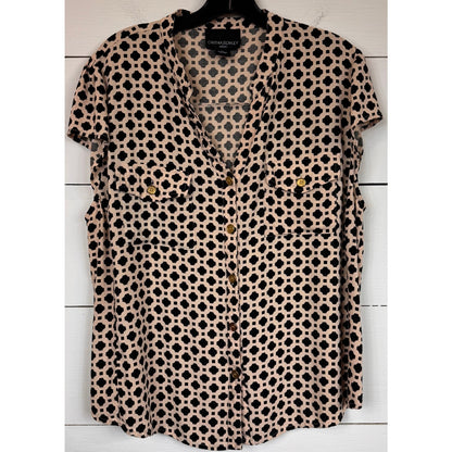 Cynthia Rowley Short Sleeve Blouse Women's Size 1X