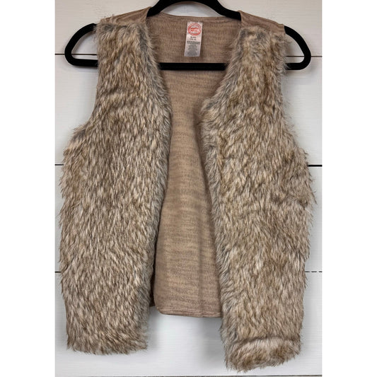 Wonder Nation Faux Fur Vest Girl's Size XL (14/16)