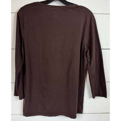 Faded Glory 3/4 Sleeve Top Women's Size Large