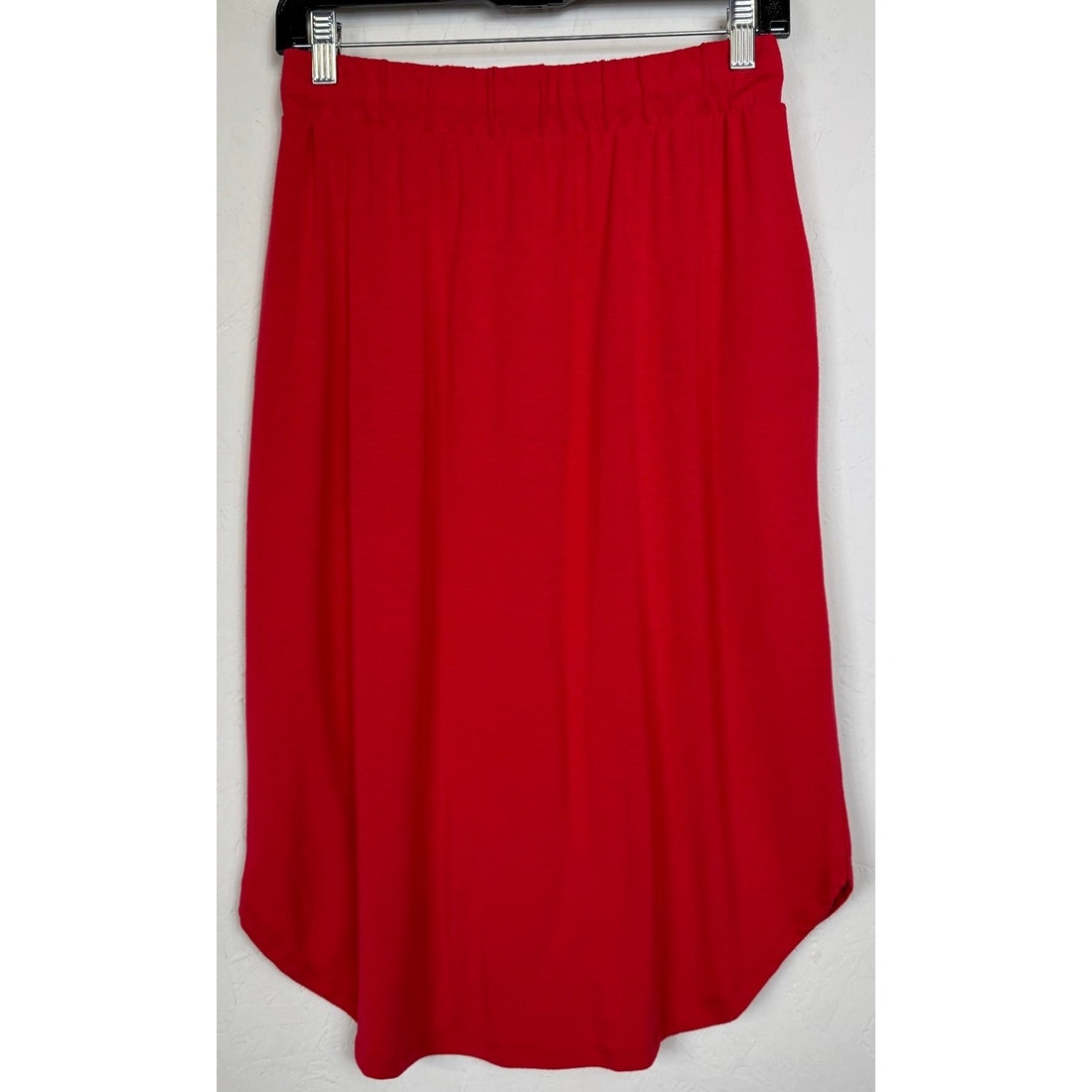Zenana Red Knee Length Skirt Women's Large