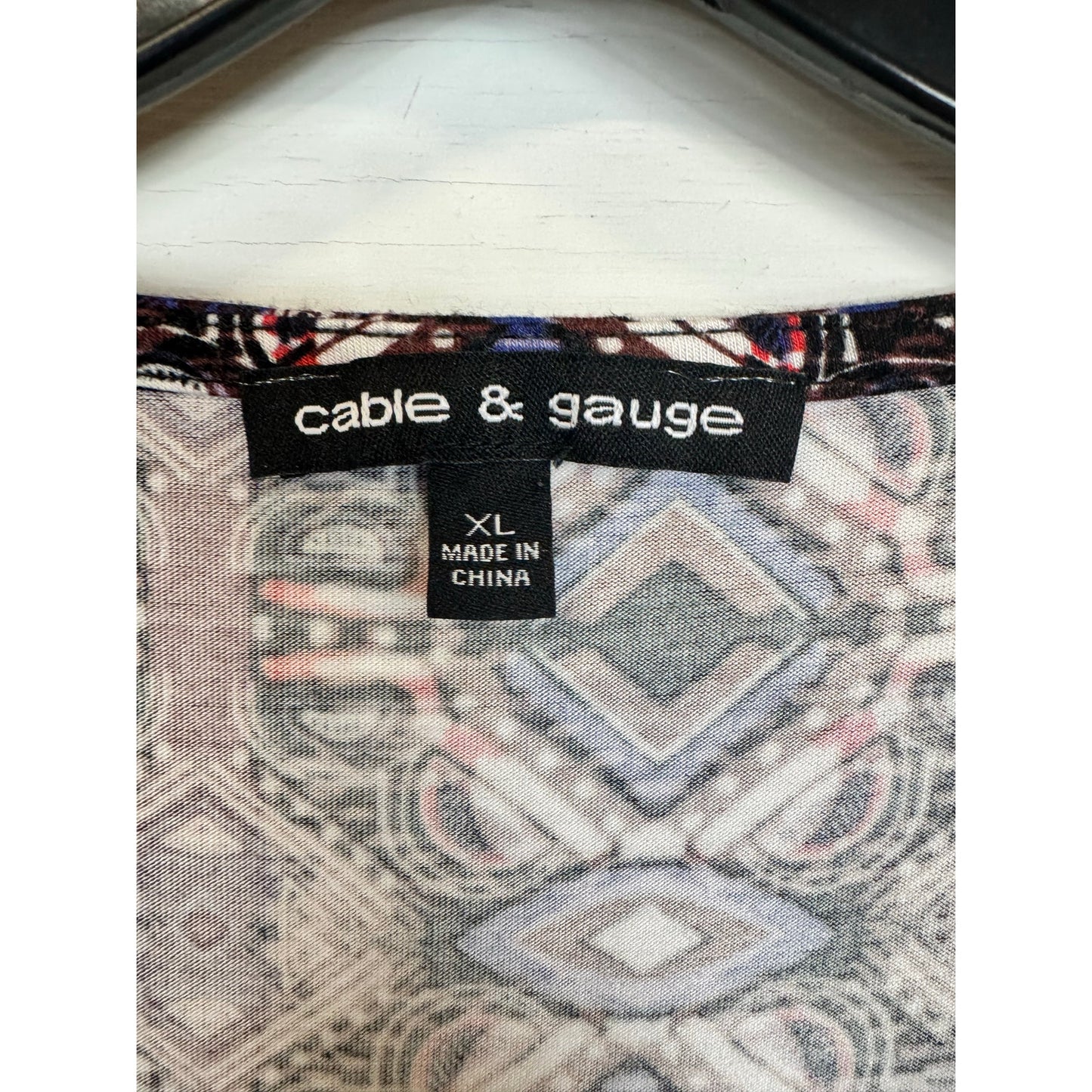 Cable & Gauge Sleeveless Blouse Women's Size XL