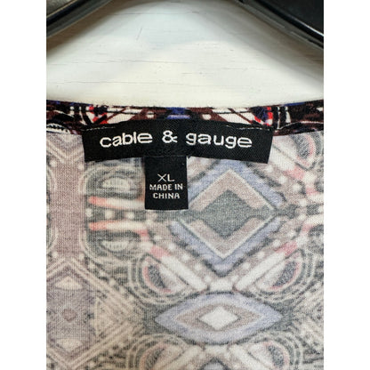 Cable & Gauge Sleeveless Blouse Women's Size XL