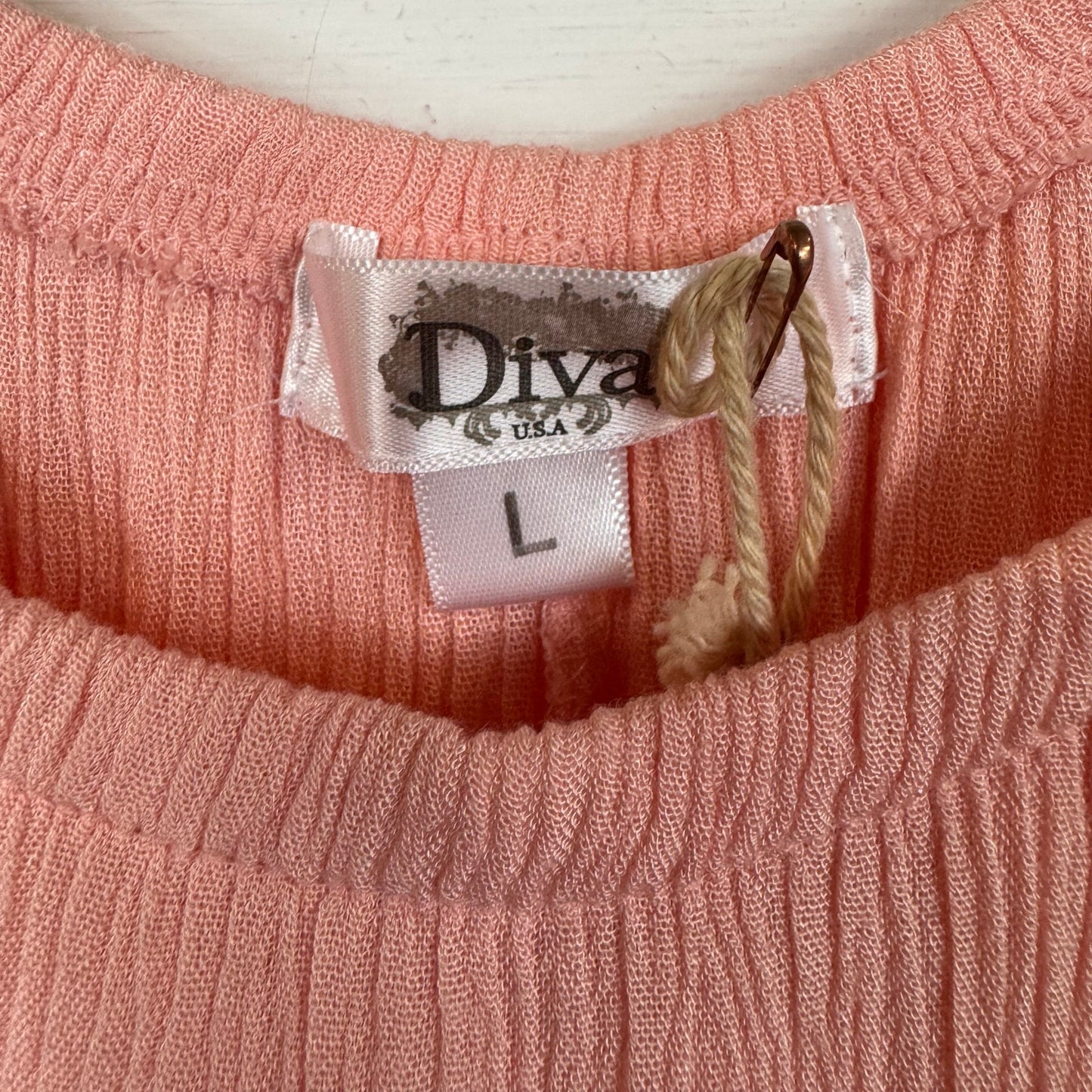 Diva Pink Knee Length Dress Women's Size Large