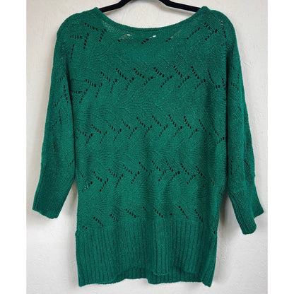 Cato Green Sweater Long Sleeve Blouse Women's Size XL