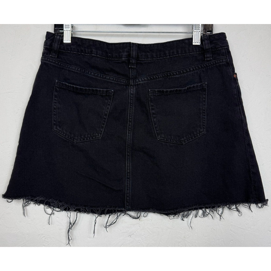 Divided Black Denim Miniskirt Women's 10