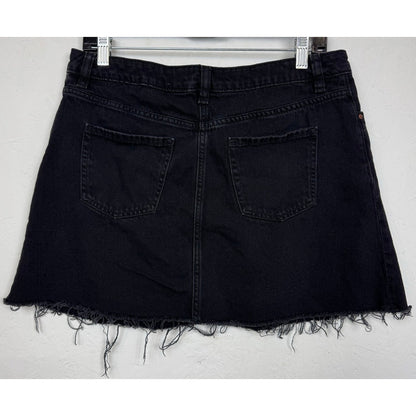 Divided Black Denim Miniskirt Women's 10
