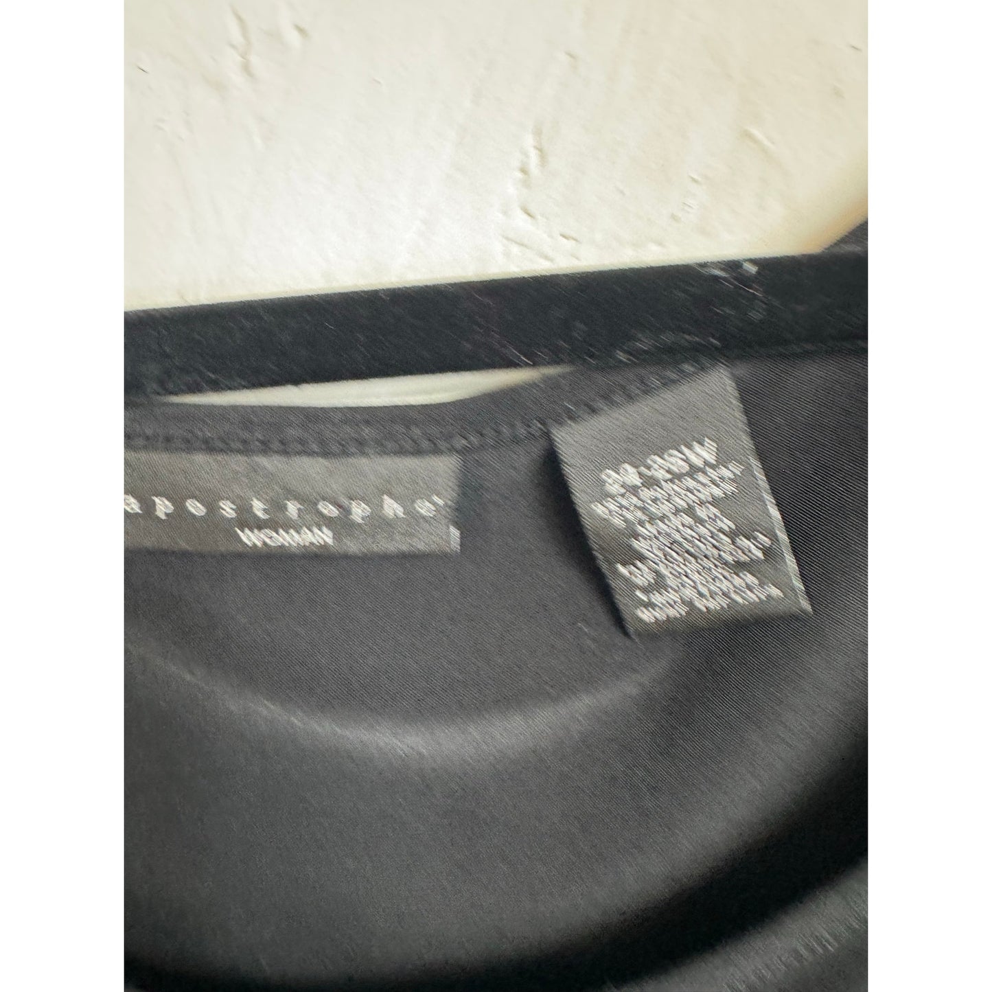 Apostrophe Black Short Sleeve Blouse Women's Size 24/26W