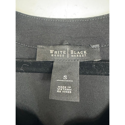 White House Black Market Black Blouse Women Women's Small