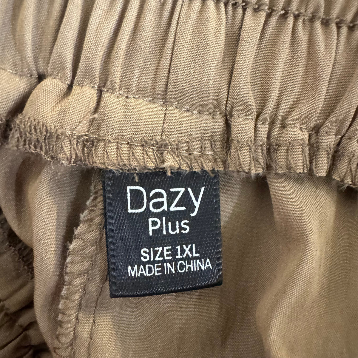 Dazy Women's Pants Brown Tan Wide-Leg Size 1XL - Image 3