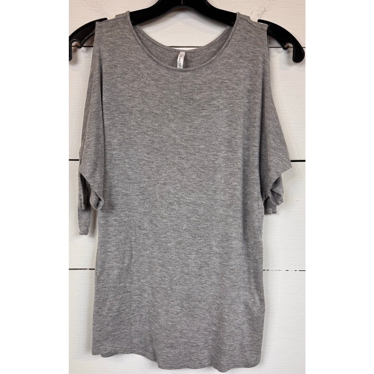 Active USA Cold Shoulder Blouse Women's Size Small