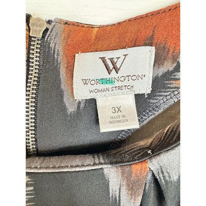 Worthington Short Sleeve Blouse Women's Size 3X