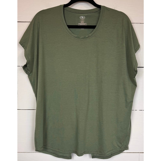 Athletic Works Green T-Shirt Women's Size Small