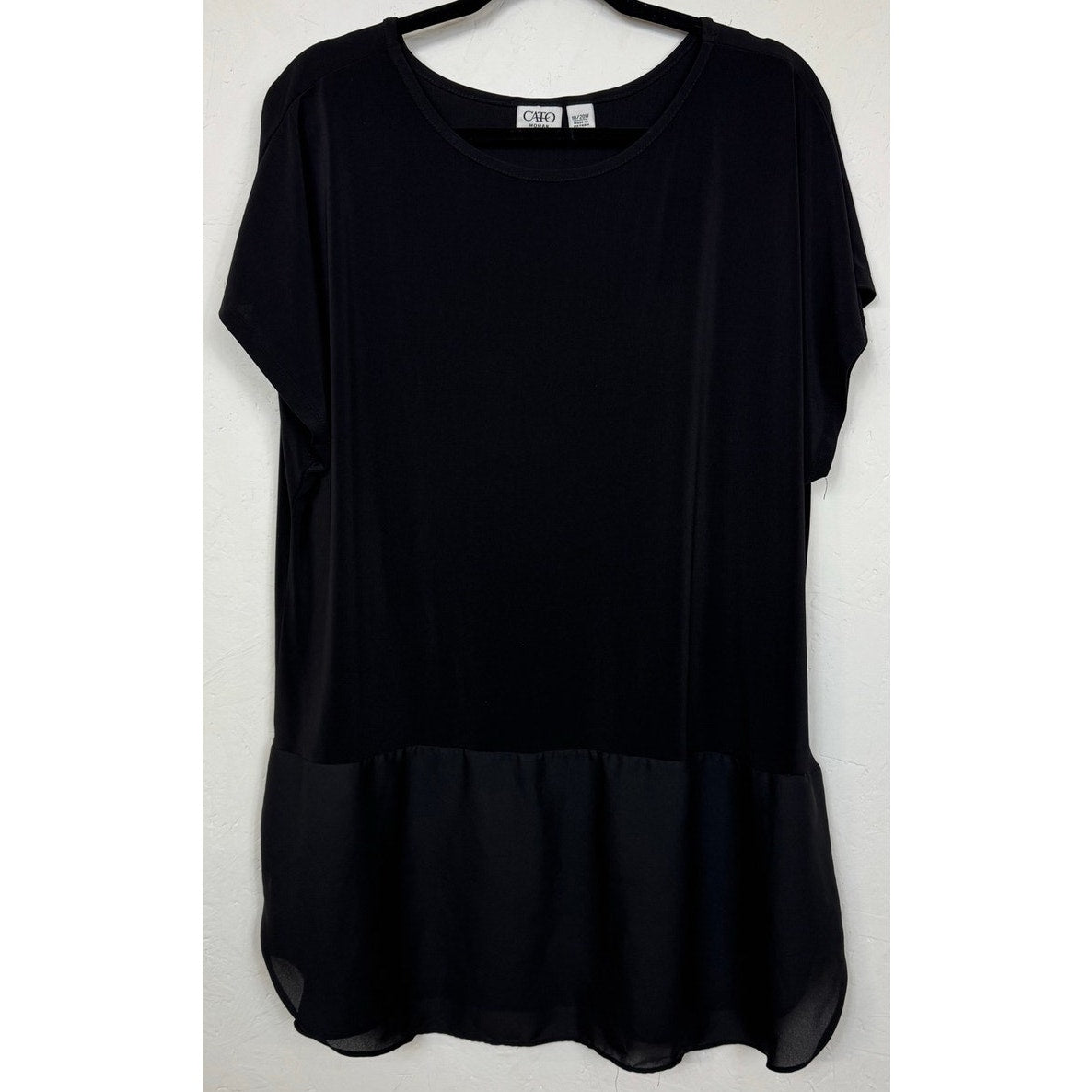 Cato Black Blouse Women's 18/20W