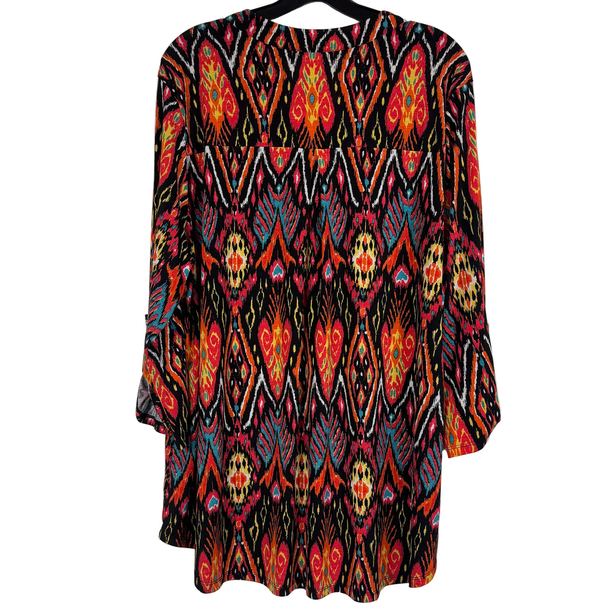 Dear Scarlett Lizzy Bell Sleeve Top Multicolor Tunic 2X - Image 2