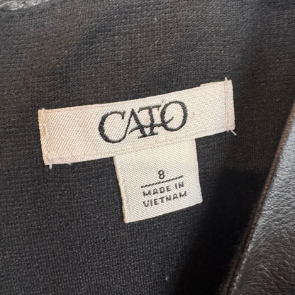 Cato Black Knee Length Dress Women's Size 8