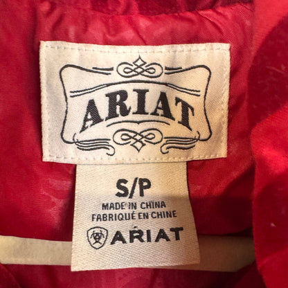 Ariat Red Animal Print Vest Women's Size Small