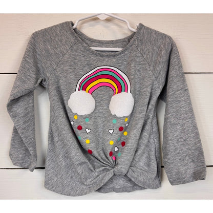 Okie Dokie Gray Long Sleeve T-Shirt Girl's Size 3T