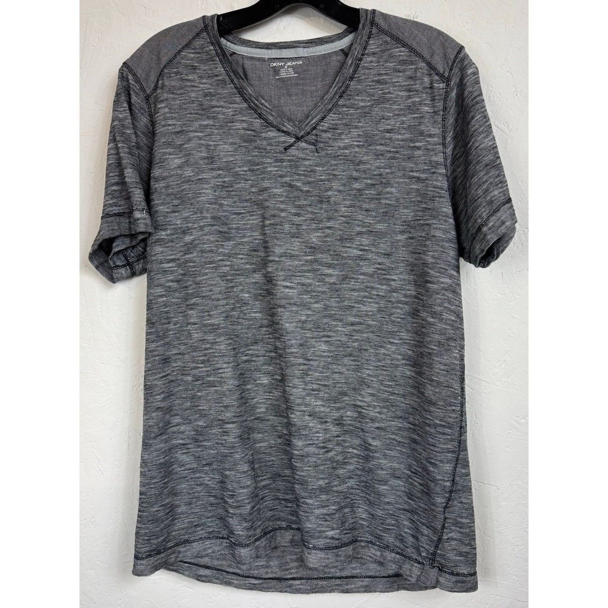 DKNY Gray Short Sleeve Shirt Men's Size Medium