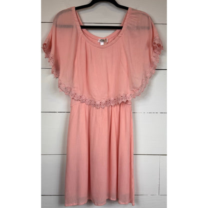 Diva Pink Knee Length Dress Women's Size Large