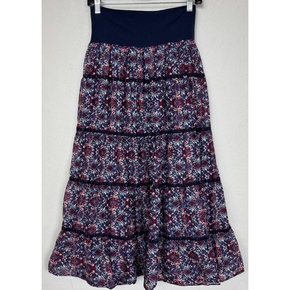 Reba Blue Maxi Skirt Women's Size Small