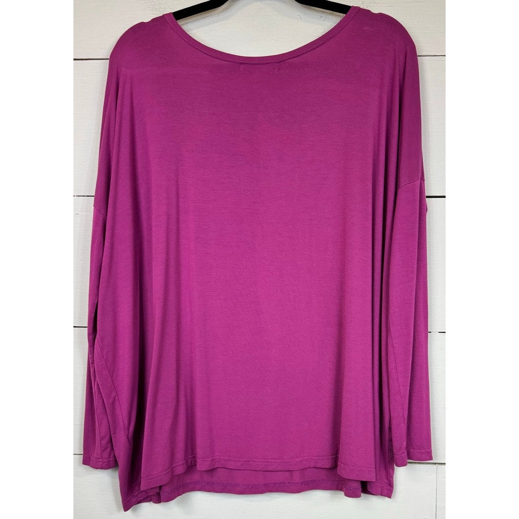 Piko Purple Blouse Women's Medium