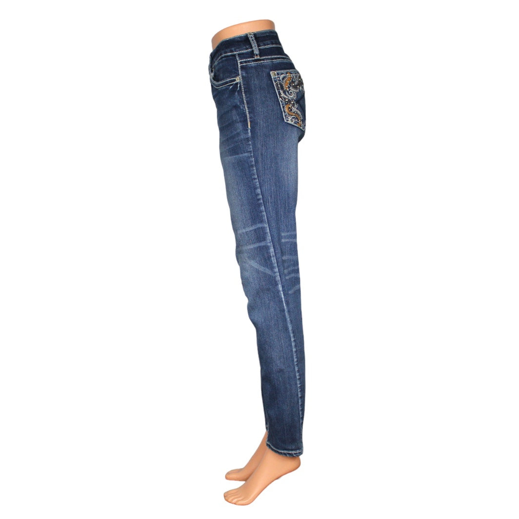 Twentyone Black Mid-Rise Skinny Flex Jeans Women's Size 7/8