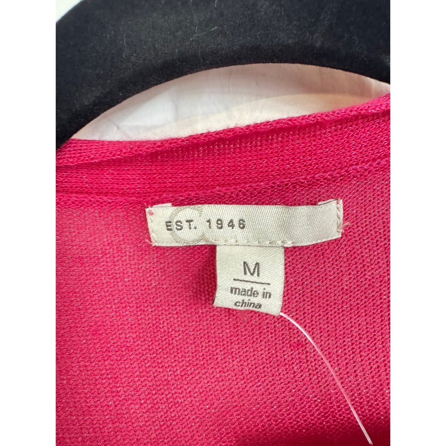 Faded Glory Pink 3/4 Sleeve Cardigan Women's XL