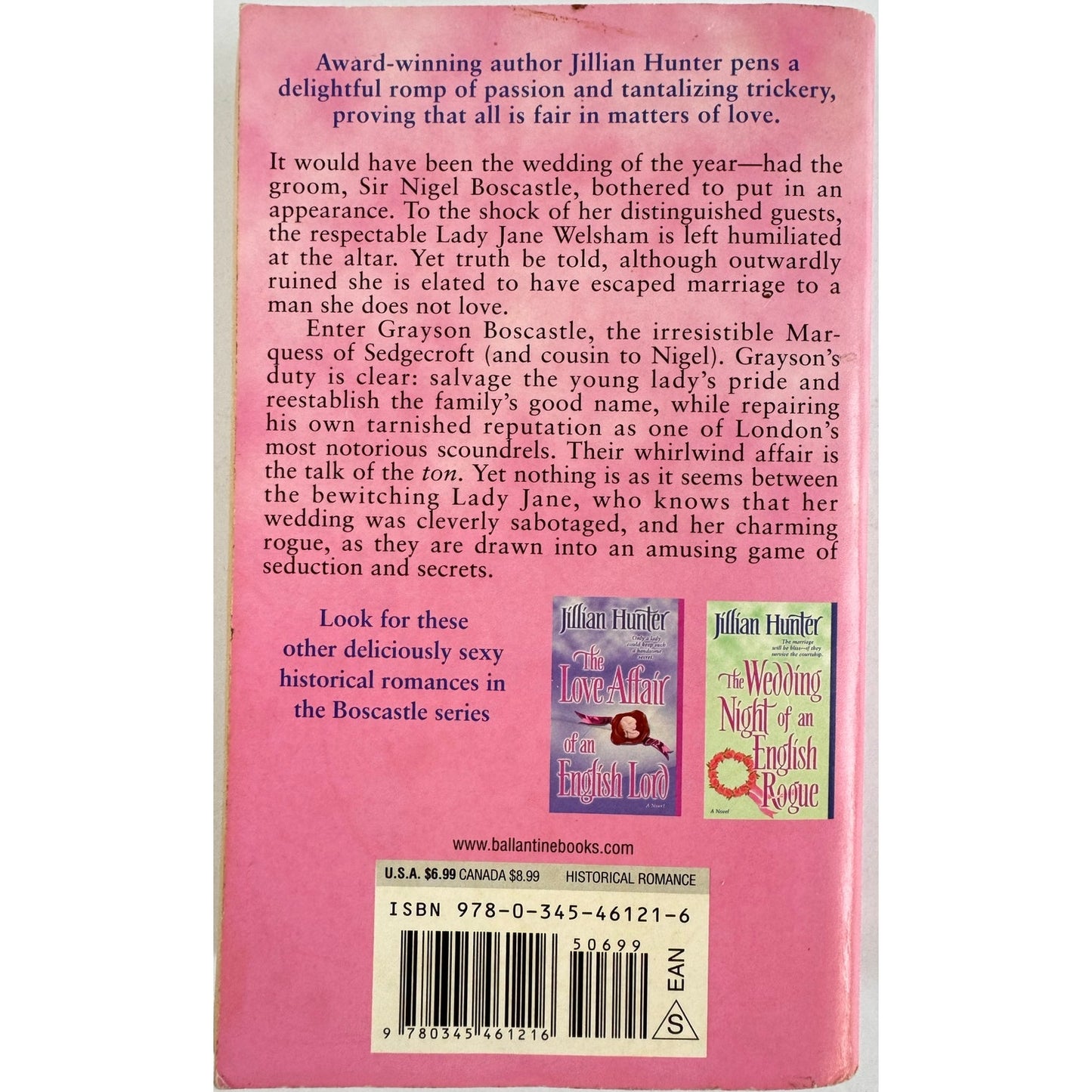 The Seduction of an English Scoundrel by Jillian Hunter (Paperback)