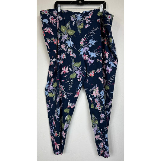 Terra & Sky Blue Cropped Pants Women's 4X