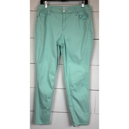 Crown & Ivy Green Skinny Pants Women's Size 12