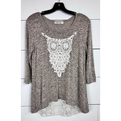 Cato 3/4 Sleeve Blouse Women's Size Small