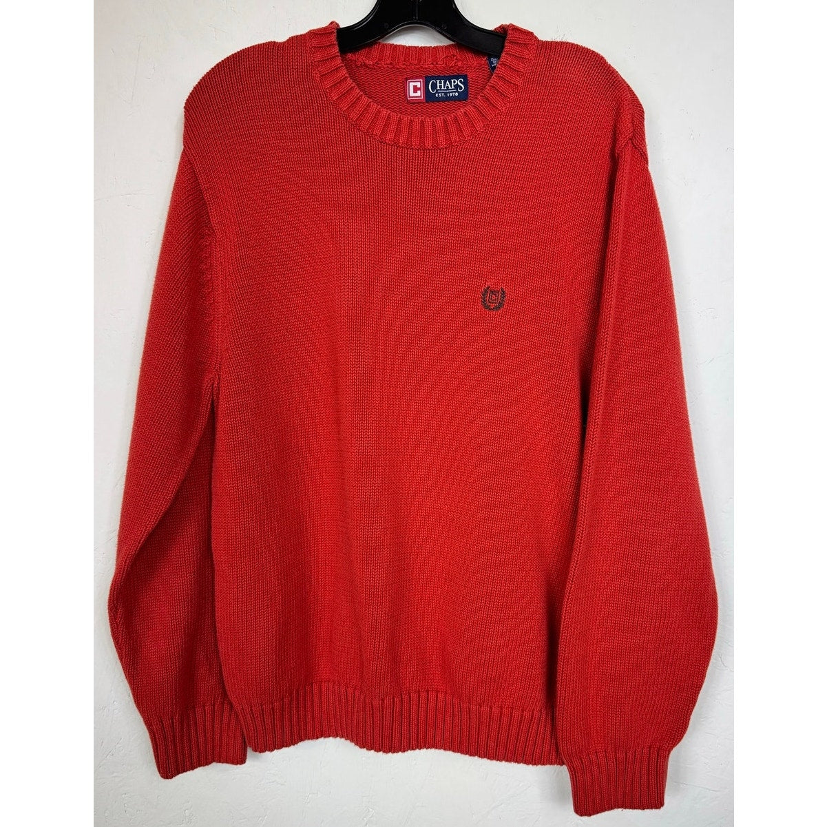 Chaps Orange Sweater Men's Large