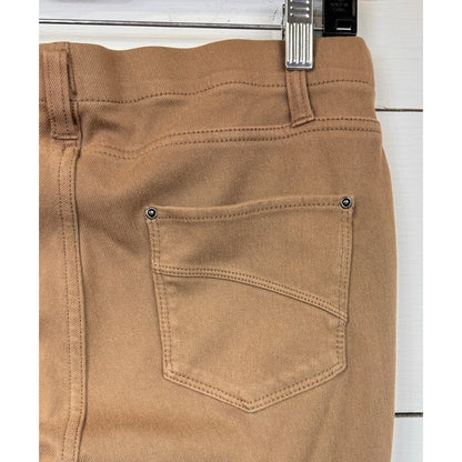 Time and Tru Brown Skinny Capri Pants Women's Size Large