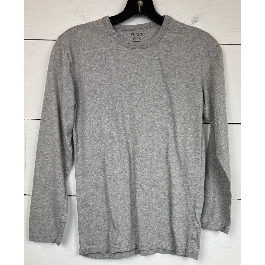 The Children's Place Gray Long Sleeve T-shirt Boy's Extra Large 14