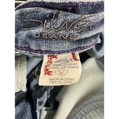 Silver Blue Cropped Jeans Women's 31