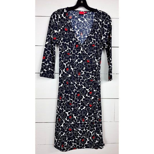 Anne Klein 3/4 Sleeve Midi Dress Women's Size Medium