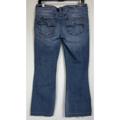 Silver Blue Cropped Jeans Women's 31